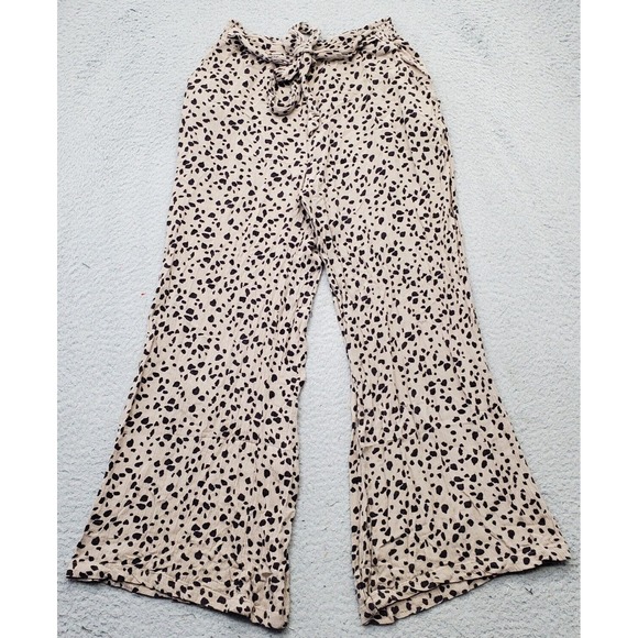 Angie Other - Angie Beige and Black Printed Palazzo Pants